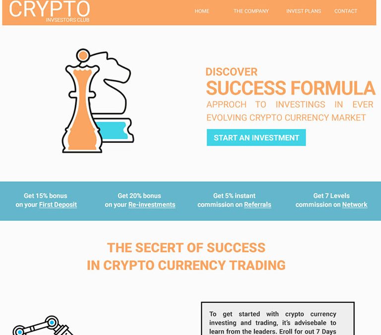 Crypto Invest Club – HYIP Template :  ID – 08