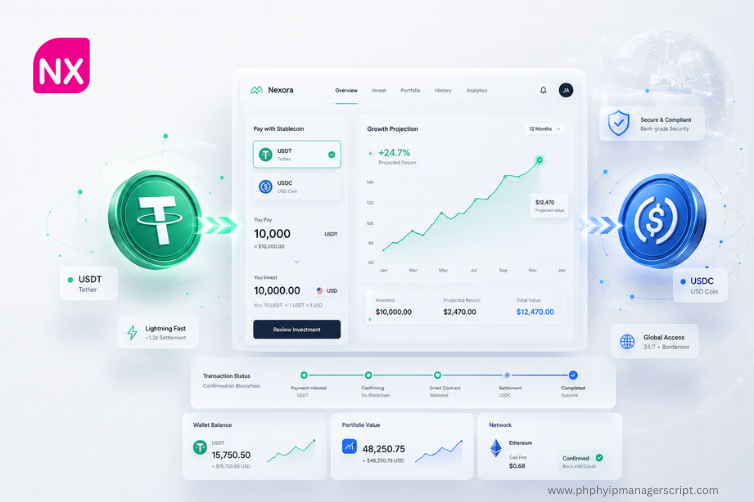 ZERO VOLATILITY Investment Platform with Stablecoin Payments (USDTUSDC Ready)