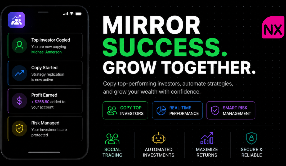 COPY SUCCESS: Investment Platform with Social Trading Features (Mirror Top Earners)