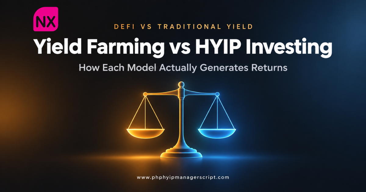 Yield farming vs HYIP investing comparison